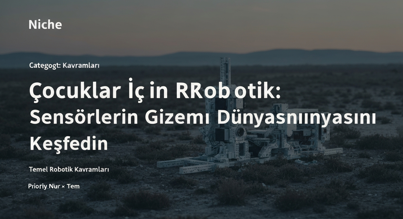 Çocuklar İçin Robotik: Sensörlerin Gizemli Dünyasını Keşfedin