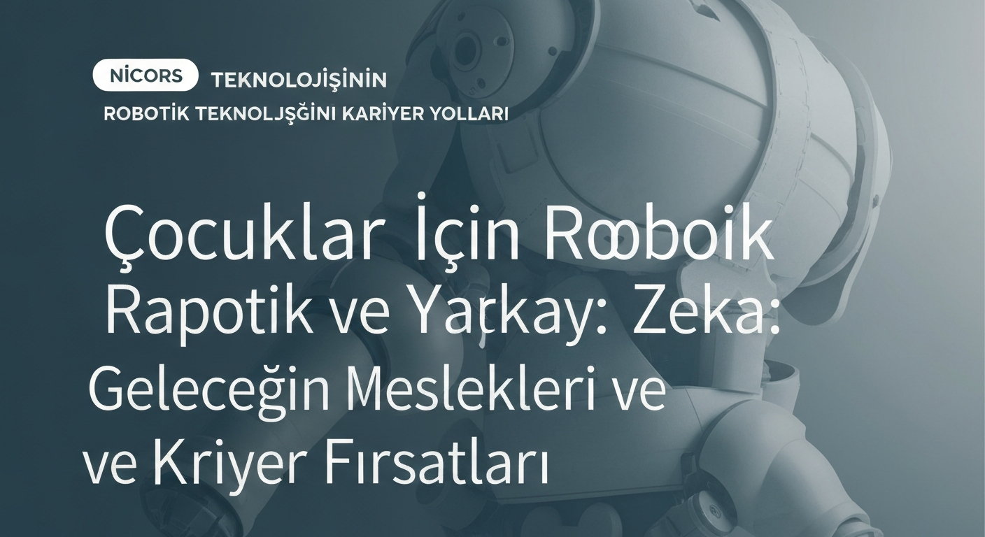 Çocuklar İçin Robotik ve Yapay Zeka: Geleceğin Meslekleri ve Kariyer Fırsatları
