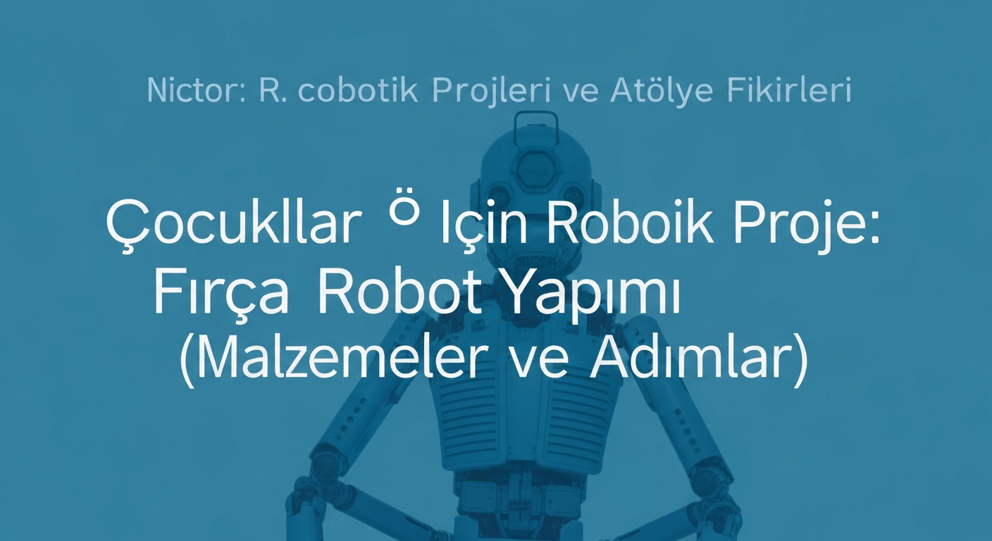 Çocuklar İçin Robotik Proje: Fırça Robot Yapımı (Malzemeler ve Adımlar)