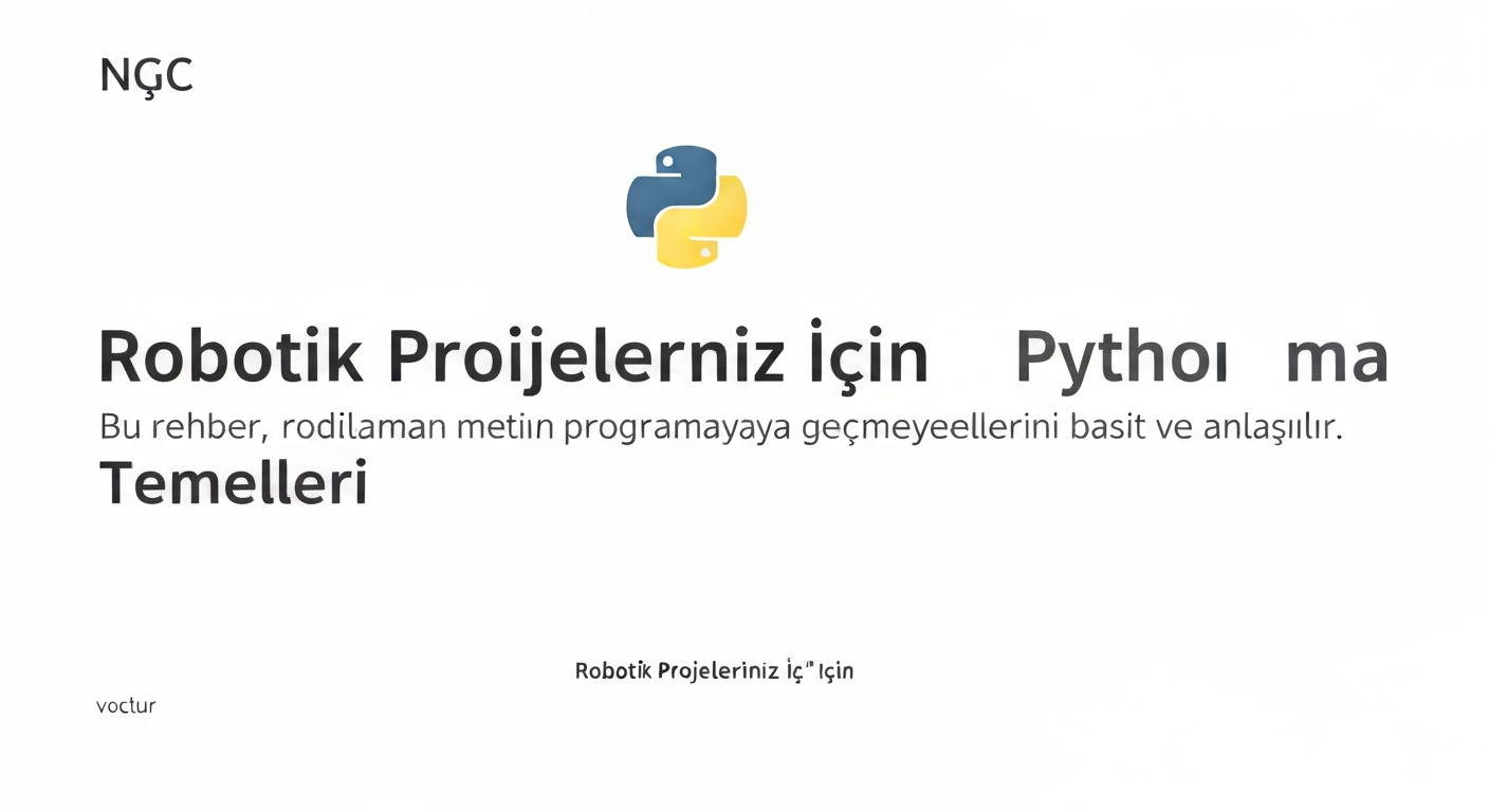 Robotik Projeleriniz İçin Python Kodlama Temelleri